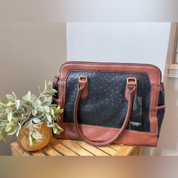 Mondani New York Handbags - Mondani New York Two-Tone Ostrich Purse